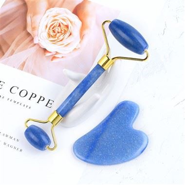 غلتک ماساژ Blue Aventurine Jade Roller برای صورت